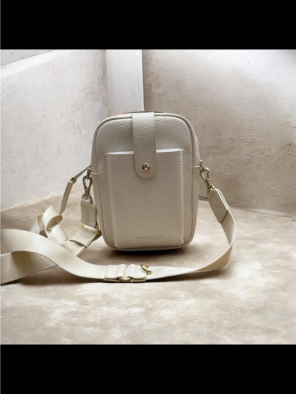 Bandolier Dillon Bag in Cream color